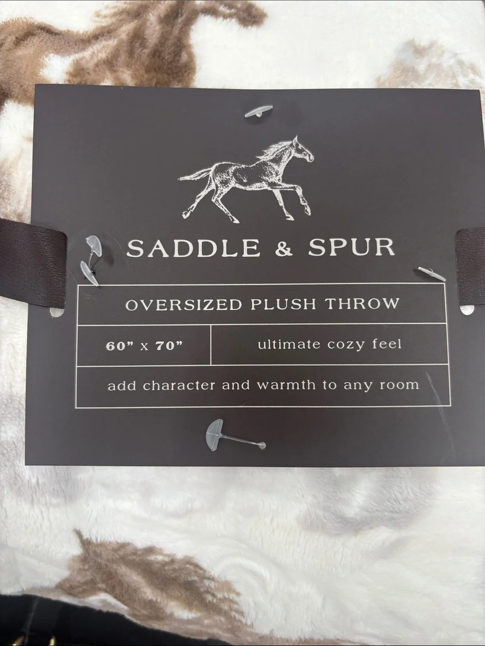 🤎🐎 Saddle & Spur Oversized Plush Throw Blanket 🐎🤎